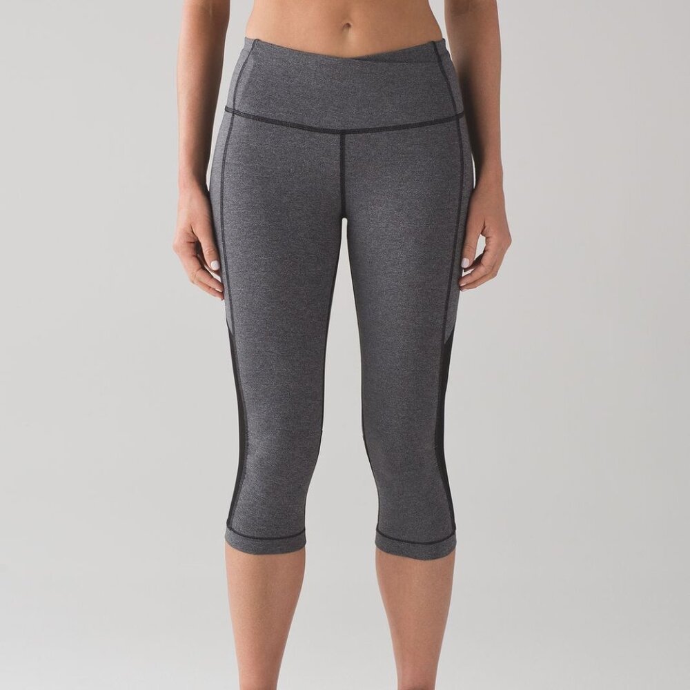 Lululemon Gear Up Crop Leggings Gray